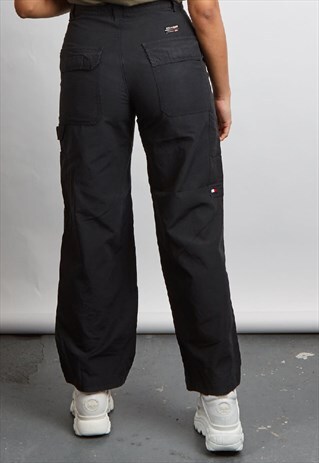 VINTAGE 90'S TOMMY HILFIGER BLACK CARGO PANTS