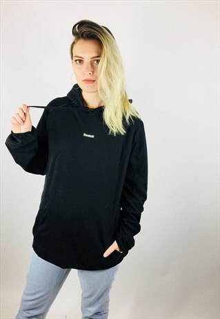 VINTAGE REEBOK BLACK HOODIE
