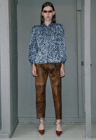 VINTAGE ABSTRACT PRINT BLOUSE
