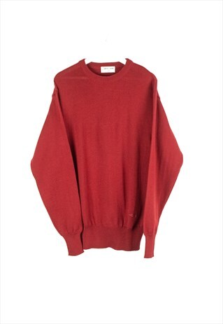 VINTAGE PIERRE CARDIN JUMPER IN BURGUNDY M