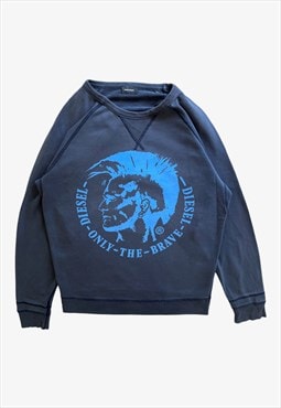 Vintage Y2K Men's Diesel Only The Brave Sweatshirt