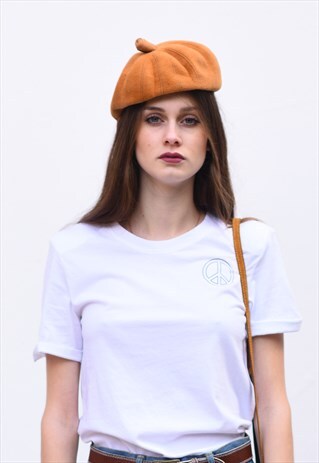 VINTAGE MUSTARD WOOL FELT HAT