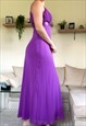 Y2K DEBUT PURPLE EVENING DRESS