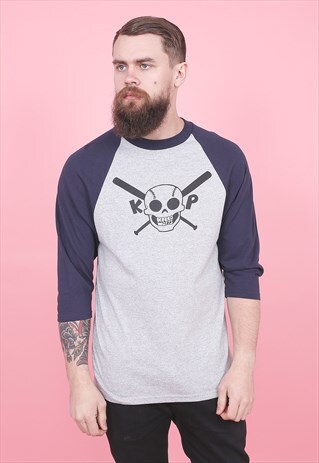 VINTAGE USA BASEBALL LONG SLEEVED T-SHIRT /R6289