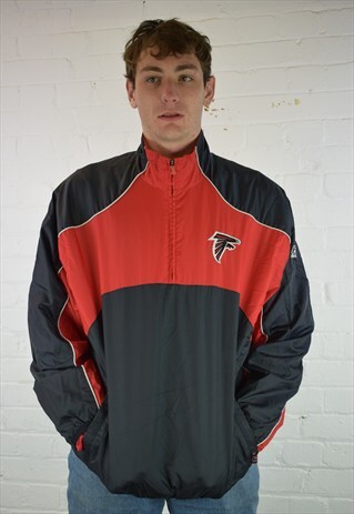 VINTAGE 90'S NFL ATLANTA FALCONS SPORTS 1/2 ZIP TOP
