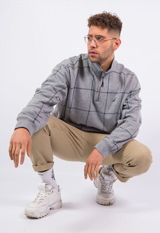 VINTAGE NAUTICA 1/4 ZIP SWEATSHIRT