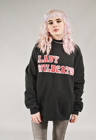 VINTAGE LADY WILDCATS SWEATER BLACK