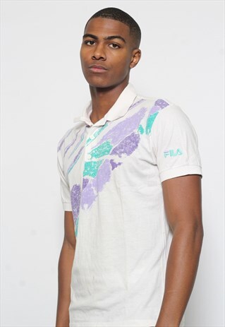 VINTAGE FILA POLO SHIRT WHITE