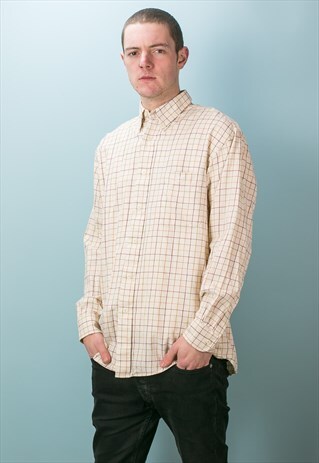 VINTAGE CREAM CHECK SHIRT