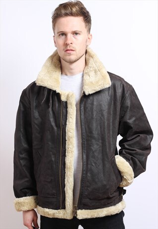 VINTAGE LEATHER AVIATOR JACKET