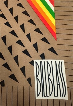 Bill Blass Vintage Brown Stripe Ladies 70's Scarf