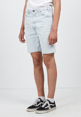 VINTAGE RETRO LIGHT BLUE LEVI'S 505 FIT DENIM SHORTS
