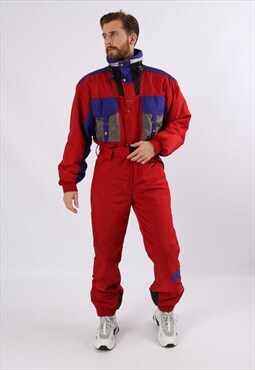 Vintage 90's OSSI Full Ski Suit Snow UK M 40" (69G)