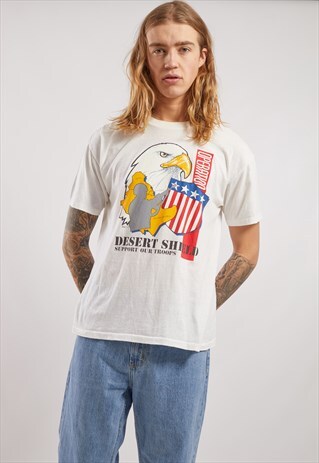 VINTAGE DESERT SHIELD PRINT T-SHIRT