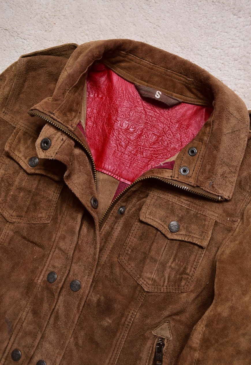 Superdry suede hotsell leather jacket