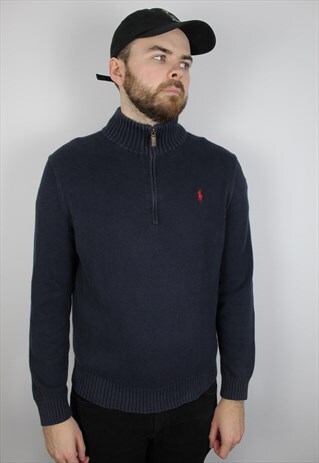 VINTAGE RALPH LAUREN 1/4 ZIP JUMPER SIZE LARGE