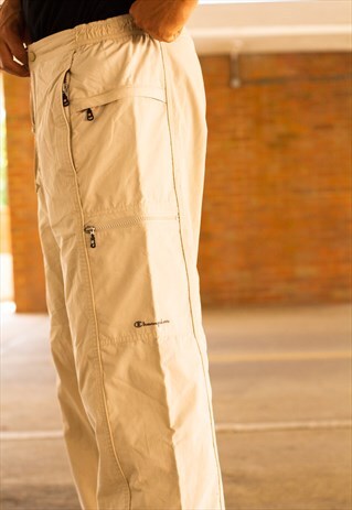 VINTAGE 90'S CHAMPION TRACKSUITS IN A PENG CREAM / BEIGE