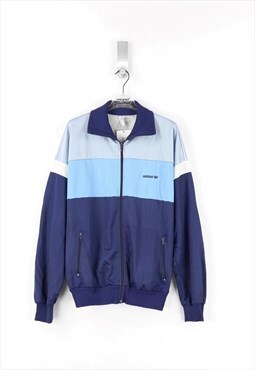 Adidas Vintage 80's Zip Sweatshirt in Blue - XL