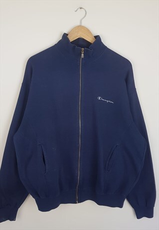 VINTAGE CHAMPION FULL ZIP SWEATSHIRT BLUE
