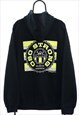 VINTAGE STRONG GRAPHIC BLACK HOODIE WOMENS