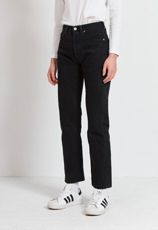 VINTAGE BLACK LEVI'S 501 FIT DENIM JEANS