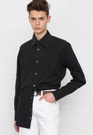 VINTAGE BLACK DOLCE&GABBANA LONG SLEEVE SHIRT