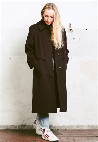 VINTAGE 80S OVERSIZED WOOL COAT