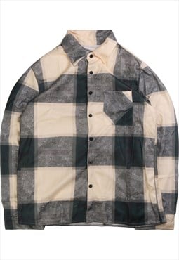 Vintage 90's Active Studio Shirt Check Long Sleeve Button