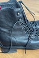 PAUL SMITH BLACK LEATHER ANKLE BOOTS