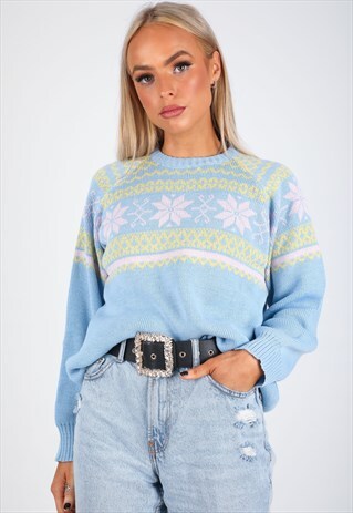 VINTAGE PATTERN KNITWEAR JUMPER K92