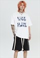 Star print board shorts premium sport pants in black