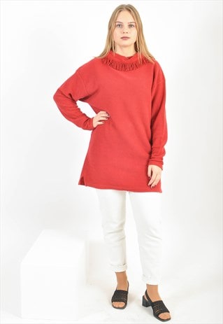 VINTAGE MAXI JUMPER IN RED