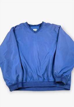 Vintage izod windbreaker jacket royal blue xl BV18041