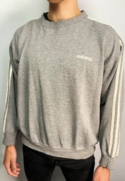 Vintage Adidas sweatshirt in grey (UK M)
