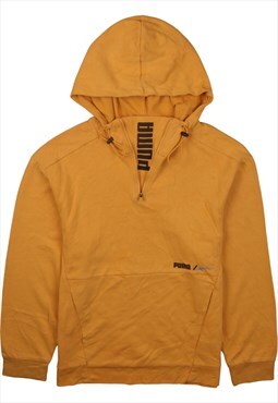 Vintage 90's Puma Hoodie Sportswear Quarter Zip Yellow0's To