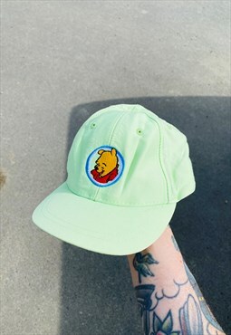 Vintage Winnie The Pooh Pastel Embroidered Hat Cap