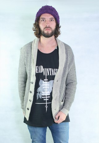 VINTAGE KNIT CARDIGAN OVERSIZED KNIT