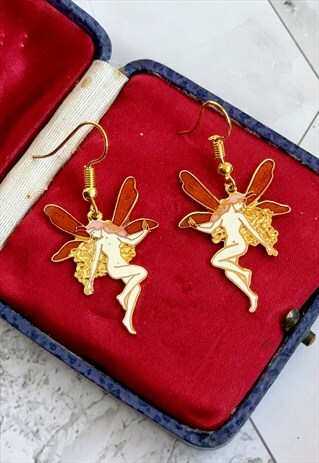 80S FAIRY EARRINGS MYTHICAL VINTAGE JEWELLERY