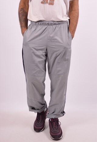 PUMA MENS VINTAGE TRACKSUIT TROUSERS SMALL GREY 90S
