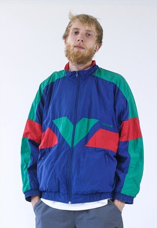 VINTAGE MENS ADIDAS TRACK SUIT TEAM WINDBREAKER JACKET