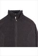 COLUMBIA 90'S WARM ZIP UP FLEECE JUMPER MEDIUM BLACK