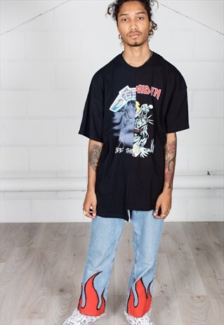 METALLICA IRON MAIDEN RECONSTRUCTED UNISEX T-SHIRT