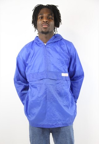 VINTAGE ELLESSE BLUE SHELL SPORTS JACKET