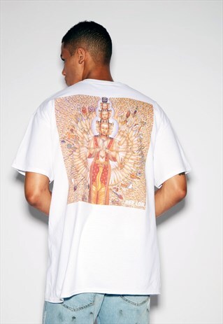 HANDS OVERSIZED WHITE TEE