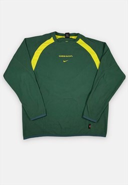 Vintage 90s Nike University of Oregon green fleece size XL