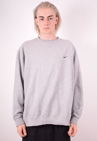 NIKE MENS VINTAGE SWEATSHIRT JUMPER XL GREY 90S