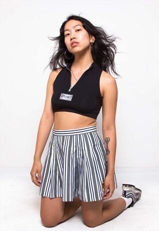 VINTAGE 90S NIKE STRIPED PLEATED SKIRT ID:8047