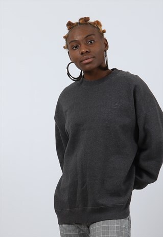 VINTAGE STARTER LARGE GREY EMBROIDERED LOGO SWEATSHIRT