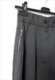 CLASSY GRAY HIGH RISE TROUSERS LADY S