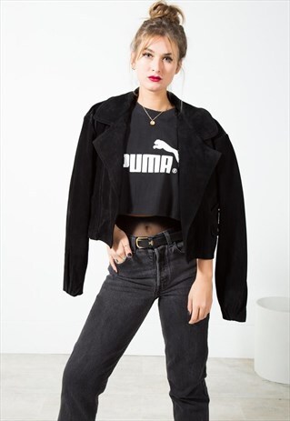 VINTAGE 80S SUEDE JACKET / S134